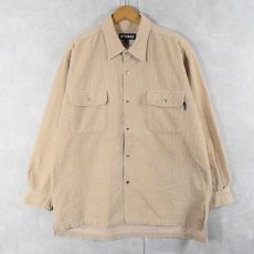 画像1: 90's STUSSY コーデュロイシャツ XL (1)