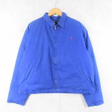 画像1: 90's POLO Ralph Lauren チンスト付き ダウンスイングトップ L (1)