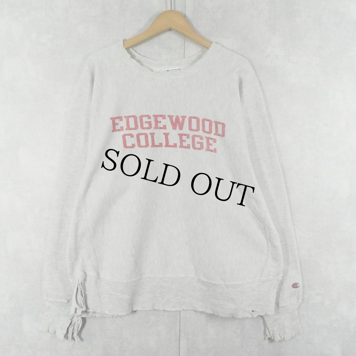 画像1: 90's〜 Champion REVERSE WEAVE "EDGEWOOD COLLEGE" プリントスウェット (1)