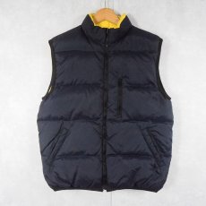 画像1: OLD NAVY リバーシブル ダウンベスト NAVY×YELLOW SIZE16 (1)