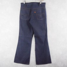 画像2: 70's Levi's バットダイ フレアデニムパンツ W32 (2)