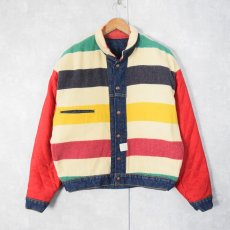 画像2: 90's Levi's リーバイス 70617-0291 リバーシブル デニムジャケット SMALL (2)