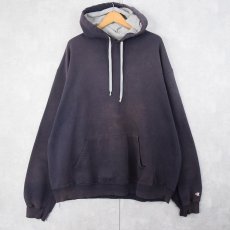 画像1: Champion フェードスウェットフーディ NAVY 2XL (1)