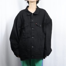 画像2: Levi's 07158-0020 ブラックデニムジャケット 6XL (2)