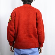 画像3: 30〜40's HIGH GRADE KNIT GOODS Vネック ウールニットセーター (3)