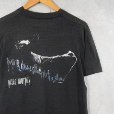 画像2: 80's Peter Murphy ミュージシャンプリントTシャツ BLACK (2)