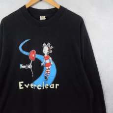 画像1: 90〜2000's Everclear USA製 "Punk as Fuck" Dr, Seuss パロディプリント ロックバンドロンT BLACK XL (1)