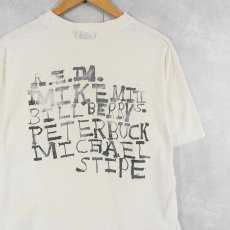 画像2: 80's R.E.M USA製 インサイドアウト オルタナティヴロックバンドTシャツ XL (2)