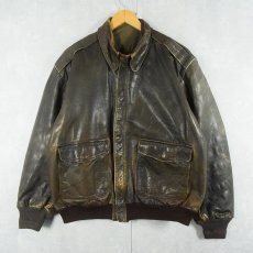 画像1: 80's L.L.Bean "A-2 TYPE" レザーフライトジャケット  (1)