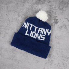 画像2: "PENN STATE NITTARNY LIONS" ポンポン付き ニットキャップ NAVY (2)