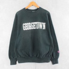 画像1: 90's MV SPORT USA製 REVERSE WEAVE TYPE "GEORGETOWN" プリントスウェット XL (1)