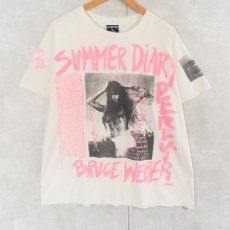 画像1: 80's BRUCE WEBER USA製 "SUMMER DIALY" フォトプリントTシャツ XL (1)