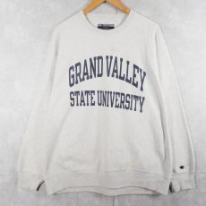 画像1: Champion ORIGINAL REVERSE WEAVE "GRAND VALLEV STATE UNIVERSITY" プリントスウェット XL (1)