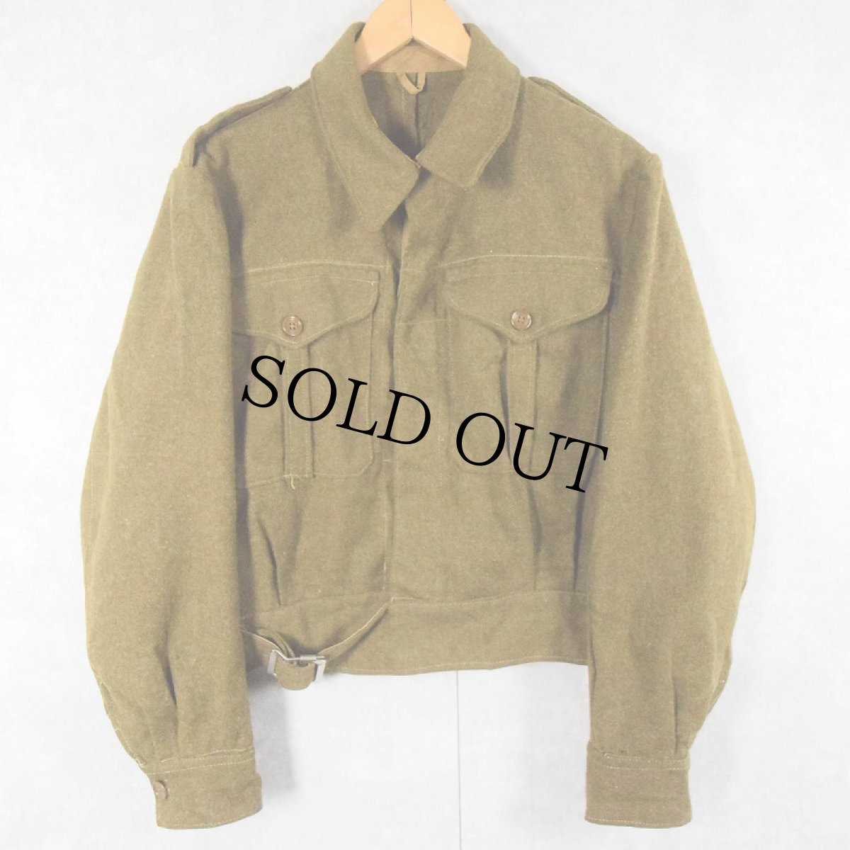 画像1: 50's BRITISH ARMY WOOL BATTLEDRESS JACKET 7 (1)