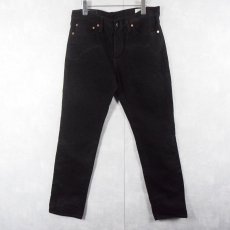 画像1: Levi's 511 USA製 "For over 140 years" スリムテーパード ストレッチブラックデニムパンツ W34 (1)