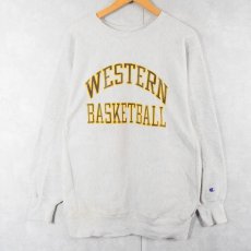 画像1: 90's Champion REVERSE WEAVE "WESTERN BASKETBALL" プリントスウェット  (1)