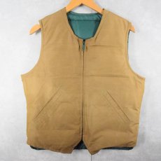 画像2: 70〜80's Eddie Bauer リバーシブル ナイロンベスト M (2)