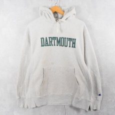 画像1: Champion ORIGINAL REVERSE WEAVE "DARTMOUTH "プリントスウェット フーディー BLACK L (1)