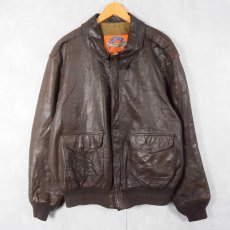 画像1: 80's COOPER USA製 "A-2 TYPE" レザーフライトジャケット SIZE48L (1)