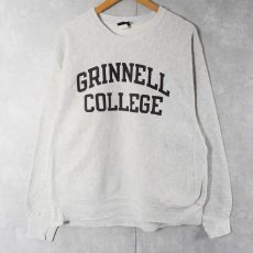 画像1: 90's JANSPORT USA製 REVERSE WEAVE TYPE "GRINNELL COLLEGE" プリントスウェット (1)