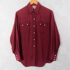 画像1: 50's LEVI'S AUTHENTIC WESTERN WEAR "Short Horn" ギャバジン ウエスタンシャツ  (1)