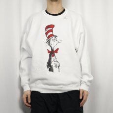 画像2: 90's Dr.Seuss THE CAT IN THE HAT キャラクタープリントスウェット (2)