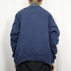 画像3: 90's RUSSELL ATHLETIC USA製 ハーフジップスウェット NAVY XXL (3)