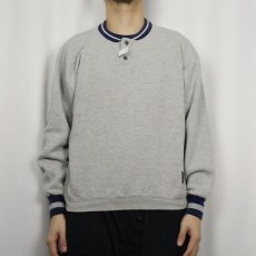 画像2: 90's RUSSELL ATHLETIC USA製 ヘンリーネックスウェット L (2)