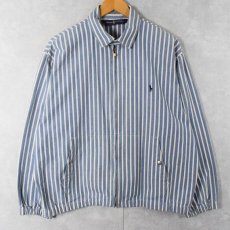 画像1: 90's POLO Ralph Lauren ストライプ柄 コットンスイングトップ L (1)