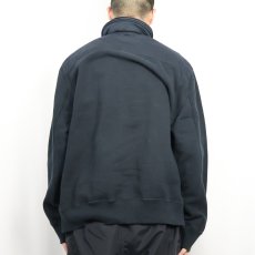 画像3: POLO Ralph Lauren コットン×スウェット 切り替えジップジャケット BLACK XXL (3)