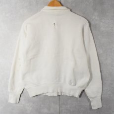 画像2: 60's SPORTSWEAR USA製 ハーフジップスウェット L (2)