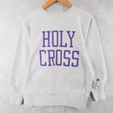 画像1: 90's Champion REVERSE WEAVE "HOLY CROSS" プリントスウェット M (1)