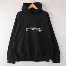 画像1: Travis Scott ASTRO WORLD "Wish You Were Here" ヒップホップツアースウェットフーディー BLACK L (1)