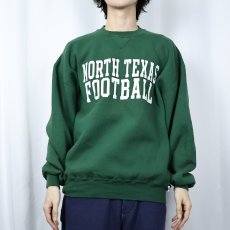 画像2: 90's RUSSEL ATHLETICS USA製 "NORTH TEXAS FOOTBALL" プリントスウェット XL (2)