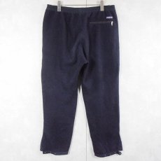 画像2: 90's Patagonia USA製 フリースパンツ NAVY L (2)