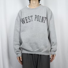 画像2: Jones&Mitchell USA製 "WEST POINT" プリントスウェット XL (2)