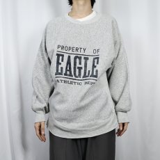 画像2: 90's Hanes USA製 "PROPERTY OF EAGLE" プリントスウェット L (2)