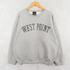 画像1: Jones&Mitchell USA製 "WEST POINT" プリントスウェット XL (1)