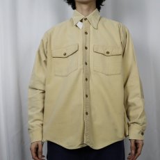 画像2: 70's Abercrombie&Fitch シャモアクロスシャツ (2)