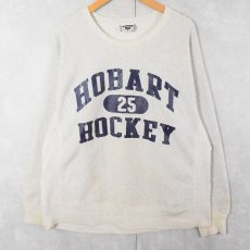 画像1: 90's Lee USA製 REVERSE WEAVE TYPE "HOBART HOCKEY" プリントスウェット XL (1)