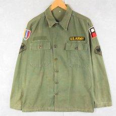 画像1: 60's U.S.ARMY ユーティリティシャツ 1st後期 (1)