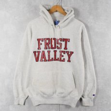 画像1: 80〜90's Champion 青刺繍タグ 後期 "FROST VALLEY" プリントスウェットフーディ L (1)