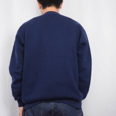 画像3: 90’s RUSSELL ATHLETIC USA製 "MIAMI" 前V プリントスウェット NAVY XL (3)