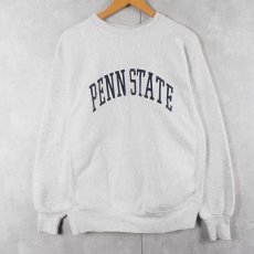 画像1: 90's USA製 REVERSE WEAVE TYPE "PENN STATE" プリントスウェット M (1)