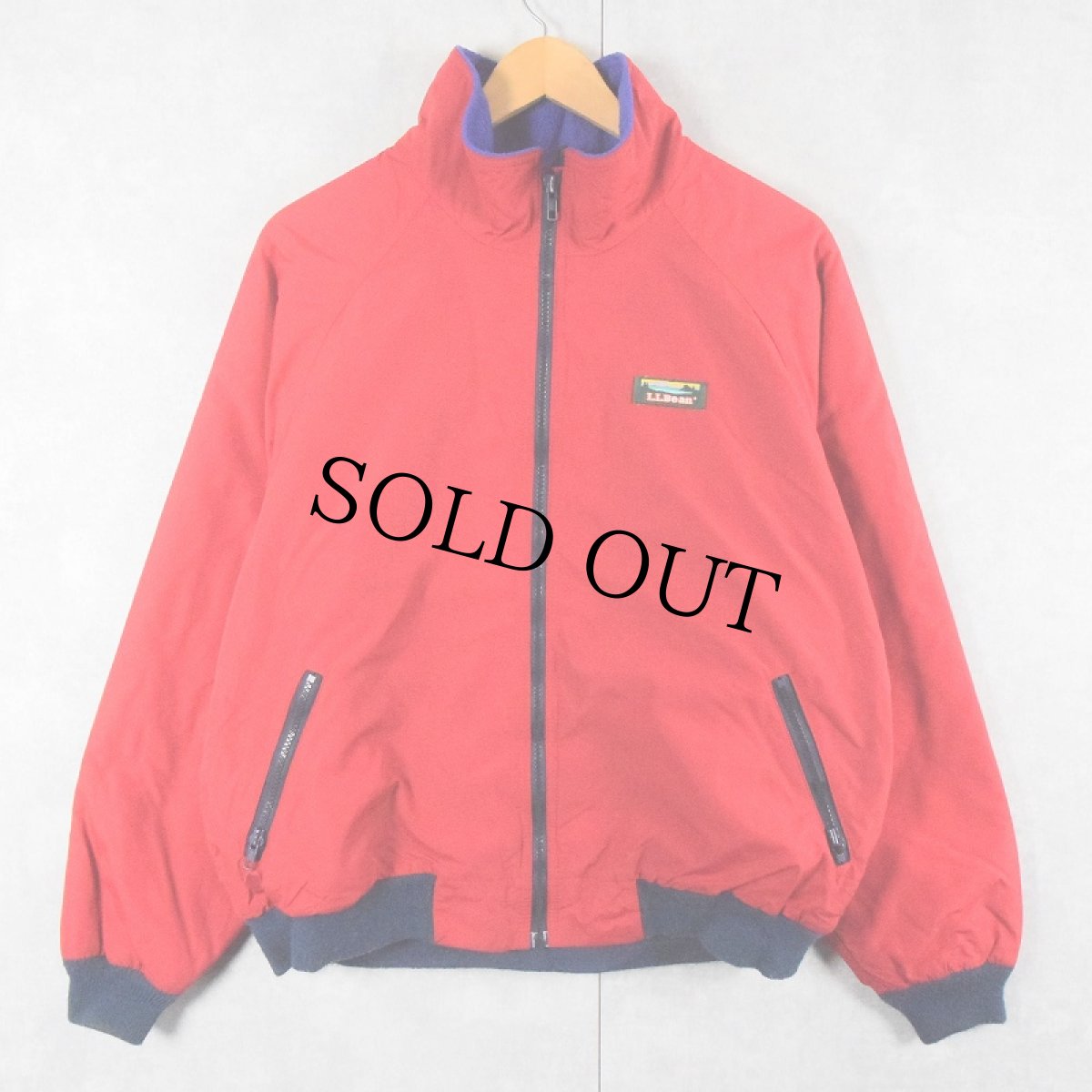 画像1: 80's L.L.Bean USA製 "Warm-up Jacket" フリースライナー シェルドジャケット XL (1)