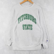 画像1: 90's Champion REVERSE WEAVE USA製 "FITCHBURG STATE" プリントスウェット XL (1)