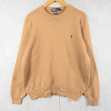 画像1: 90's POLO Ralph Lauren コットンニットセーター XXL (1)