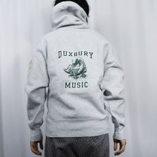 画像3: 90's Lee USA製 REVERSE WEAVE TYPE "DUXBURY MUSIC" ドラゴンプリントスウェットフーディー L (3)