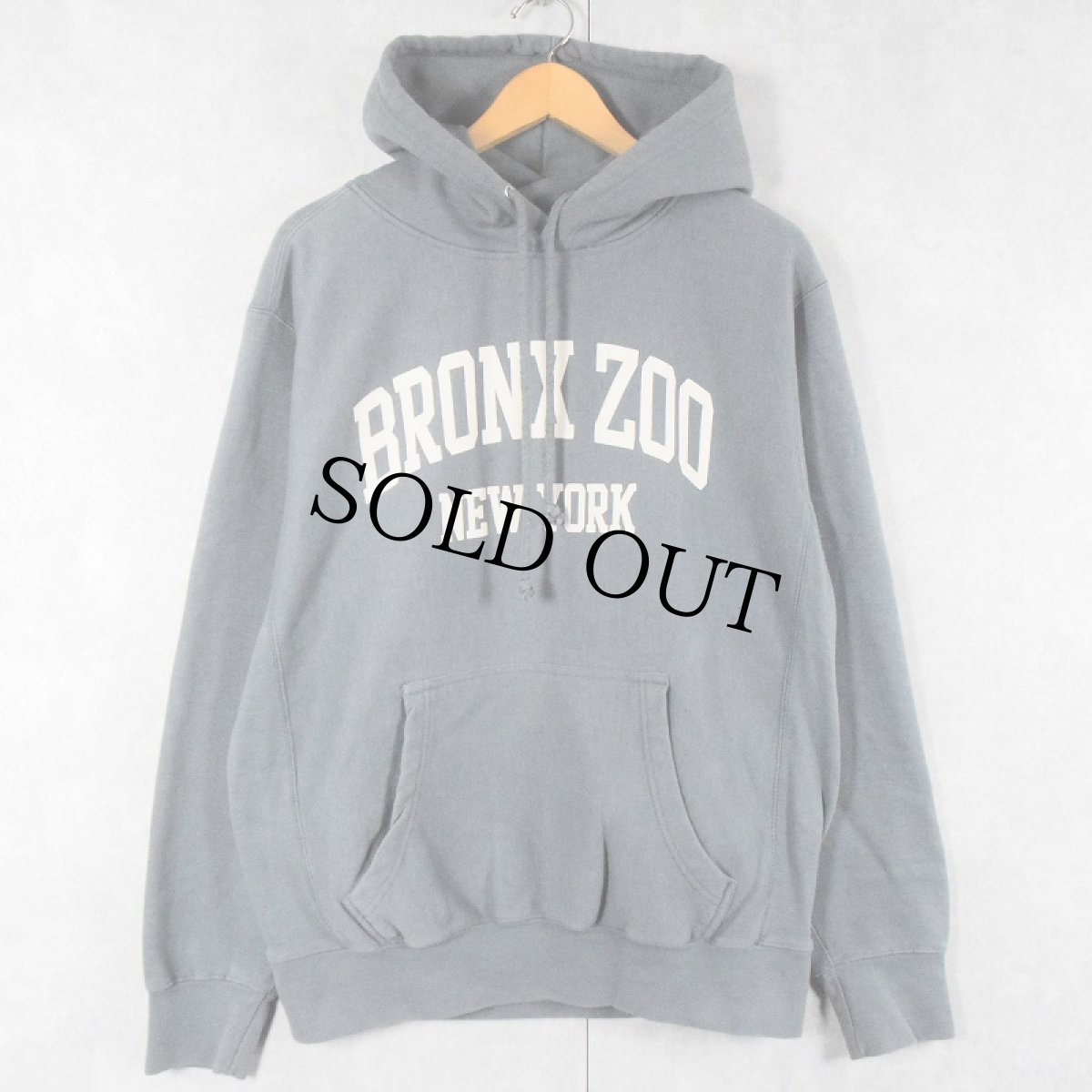 画像1: REVERSE WEAVE TYPE "BRONX ZOO NEW YORK" プリントスウェットフーディー M (1)