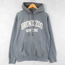 画像1: REVERSE WEAVE TYPE "BRONX ZOO NEW YORK" プリントスウェットフーディー M (1)